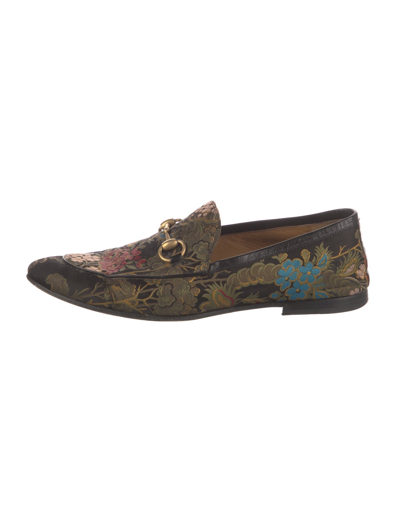 Gucci Floral Print Loafers